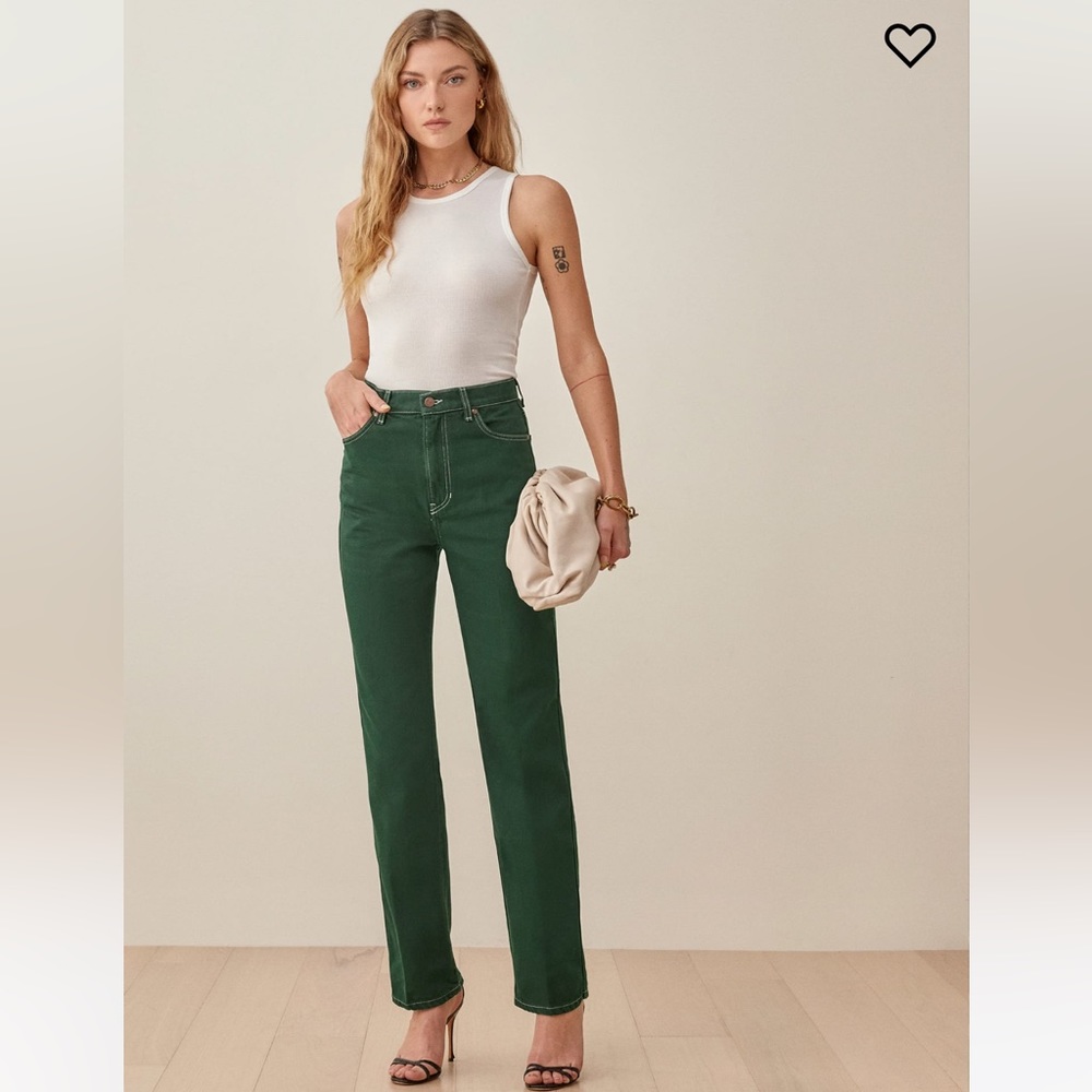 Reformation Cowboy High Rise Straight Jeans